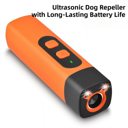 Portable Double-Head Ultrasonic Dog Repeller & Trainer with LED Flashlight - Multi-Function Pet Safety Device for Outdoors - view 5