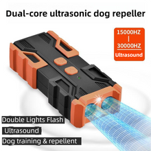 Portable Double-Head Mech Model Ultrasonic Dog Repeller & Trainer with LED Flashlight - Multi-Function Pet Safety Device for Outdoors - view 2