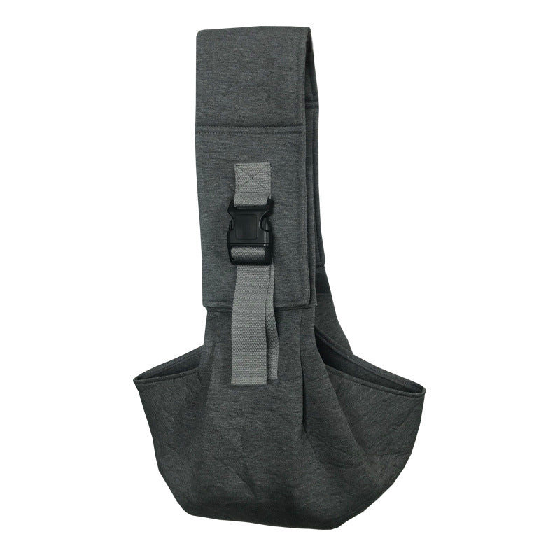 Light Grey Adjustable Pet Carrier Sling Bag - Comfortable Wide Shoulder Strap Crossbody Tote for Cats and Small Dogs (Up to 13 lbs) - view 3
