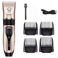 Gold K5 Lightweight Pet Precision Grooming Clipper - USB Rechargable, Low Noise Dog & Cat Hair Trimmer with 5-Level Adjustable Titanium Ceramic Blade & 4xGuide Combs
