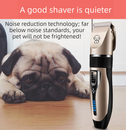 Gold K5 Lightweight Pet Precision Grooming Clipper - USB Rechargable, Low Noise Dog & Cat Hair Trimmer with 5-Level Adjustable Titanium Ceramic Blade & 4xGuide Combs - view 4