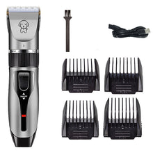 Black K5 Lightweight Pet Precision Grooming Clipper - USB Rechargable, Low Noise Dog & Cat Hair Trimmer with 5-Level Adjustable Titanium Ceramic Blade & 4xGuide Combs