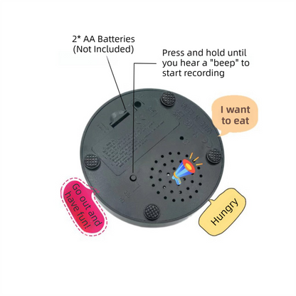 4-Pack Durable Dog-Talking Buttons & Recordable Voice Boxes - Interactive Vibrant Colors Speech Training Toy - view 3
