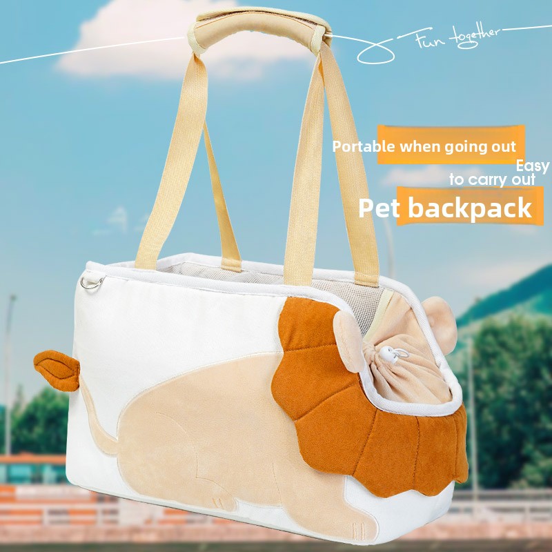 Lion Shape Pet Carrier Bag Large Capacity Breathable Mesh Adjustable Opening Portable Handheld Shoulder Travel Bag for Local Pet Owners and Small Animals - view 2