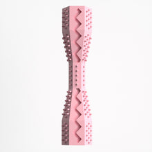 2-Pack Pink Hexagonal Pet Chew Toy – Durable Rubber Dog & Cat Teething Stick for Dental Care, Biting Relief and Mental Stimulation