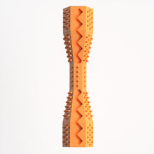 2-Pack Orange Hexagonal Pet Chew Toy – Durable Rubber Dog & Cat Teething Stick for Dental Care, Biting Relief and Mental Stimulation
