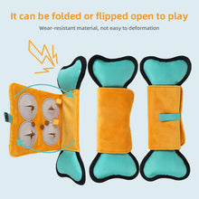 Interactive Dog Toy with Sound & Food Hiding Pockets – Foldable Plush Puzzle for Mental Stimulation, Slow Feeding and Playtime Fun - view 2