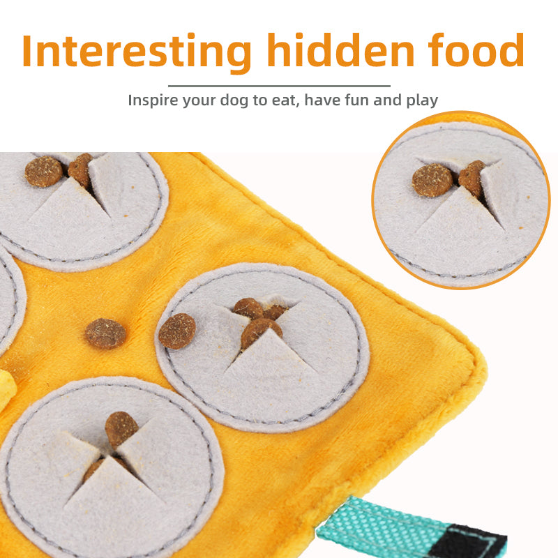 Interactive Dog Toy with Sound & Food Hiding Pockets – Foldable Plush Puzzle for Mental Stimulation, Slow Feeding and Playtime Fun - view 3
