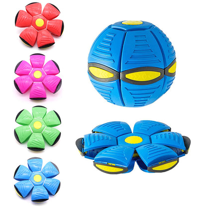 Blue Transformable Dog Toy – Dual-Mode Bouncing Ball & Flying Disc for Interactive Play, Durable Chewing, and Mental Stimulation - view 3