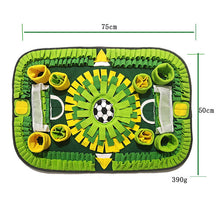 Interactive Dog & Cat Snuffle Mat – Football Field Design Puzzle Feeding Mat for Mental Stimulation, Slow Feeding, and Anxiety Relief - view 2