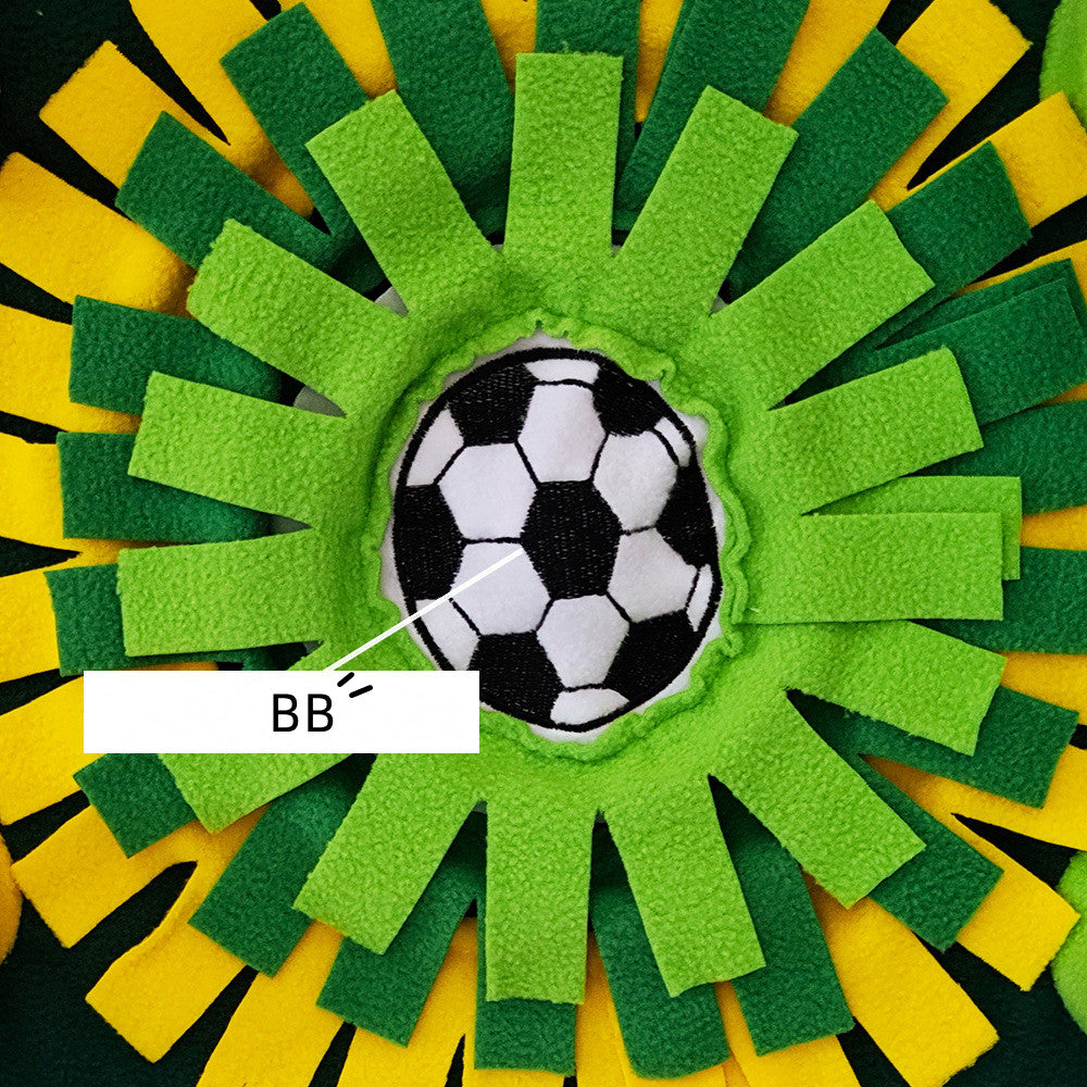 Interactive Dog & Cat Snuffle Mat – Football Field Design Puzzle Feeding Mat for Mental Stimulation, Slow Feeding, and Anxiety Relief - view 5