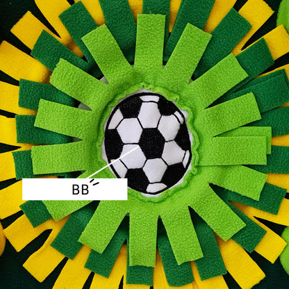 Interactive Dog & Cat Snuffle Mat – Football Field Design Puzzle Feeding Mat for Mental Stimulation, Slow Feeding, and Anxiety Relief - view 5