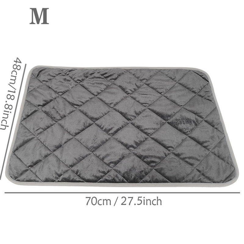 Self-Warming Pet Mat with Heat Reflective Technology for Dogs and Cats Waterproof No Electricity Needed Comfortable Winter Pad for Local Pet Owners(48x70cm)