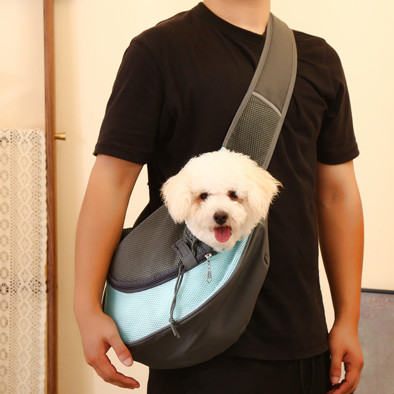 Red Portable Pet Sling Backpack for Small Dogs and Cats – Size S with Breathable Mesh Design - view 5