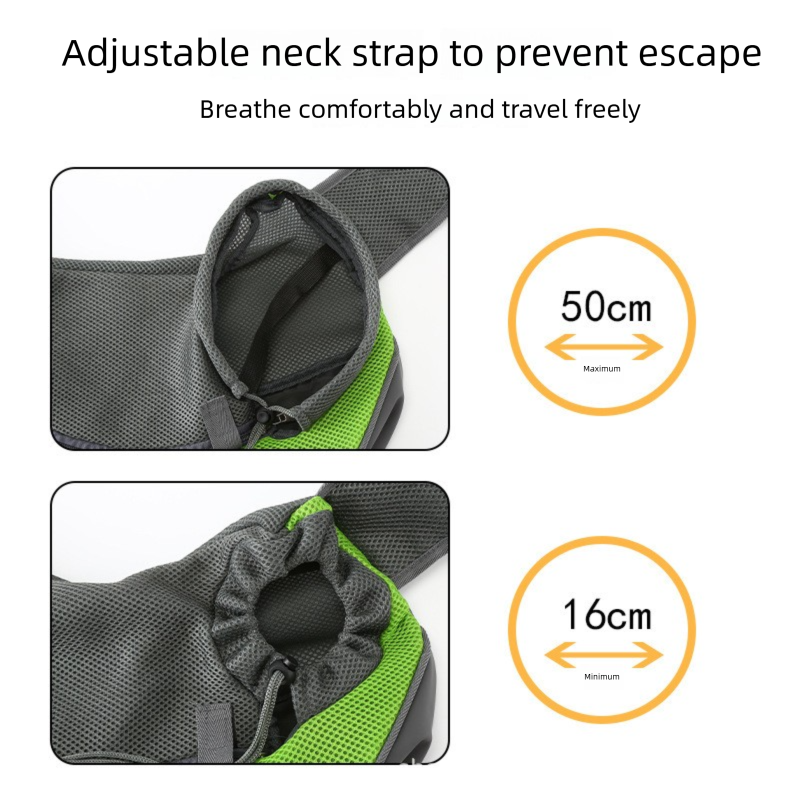 Sky blue Portable Pet Sling Backpack for Small Dogs and Cats – Size S with Breathable Mesh Design - view 2