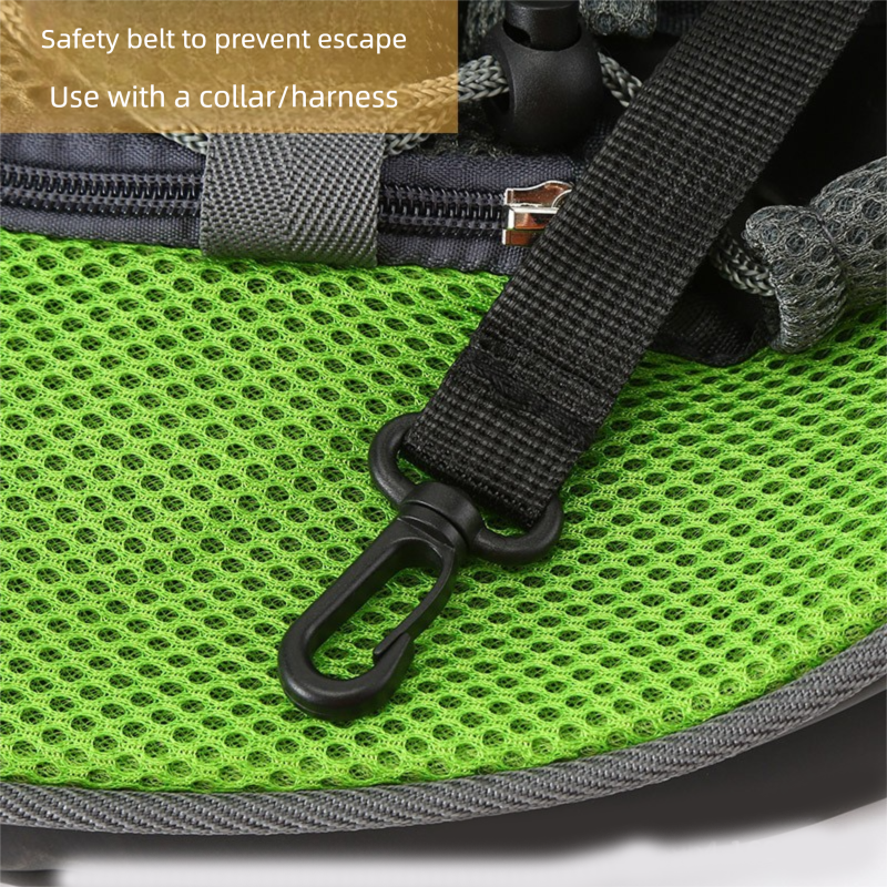 Blue Portable Pet Sling Backpack for Small Dogs and Cats – Size S with Breathable Mesh Design - view 3