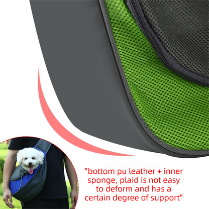 Blue Portable Pet Sling Backpack for Small Dogs and Cats – Size S with Breathable Mesh Design - view 4
