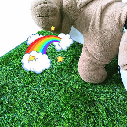 L Size Realistic Artificial Grass Dog Potty Pad - Indoor/Outdoor Pet Training Turf, Easy to Clean PE & TPR Material - view 2