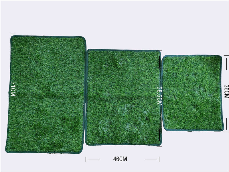 L Size Realistic Artificial Grass Dog Potty Pad - Indoor/Outdoor Pet Training Turf, Easy to Clean PE & TPR Material - view 4