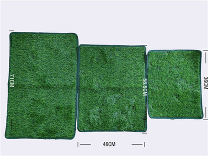 L Size Realistic Artificial Grass Dog Potty Pad - Indoor/Outdoor Pet Training Turf, Easy to Clean PE & TPR Material - view 4