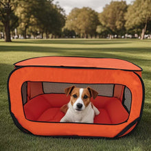 Green Instant Pop-Up Foldable 4-Sided Pet Playpen & Car Crate - Breathable Scratch-Resistant Travel Kennel for Dogs & Cats (Open 92 x 52 x 52 CM, Folded 34 x 34 x 3 CM) - view 2