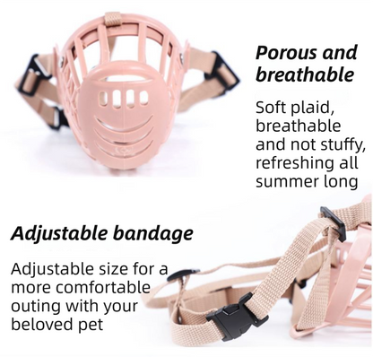 Anti-Biting & Anti-Foraging Dog Muzzle - Breathable & Soft TPE Safety Mask with Secure Straps (#4 Fits 15kg) - view 3
