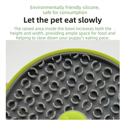 Blue Interactive Pet Slow Feeder & 3D Textured Oral Cleanner - 3-in-1 Mounting Durable TPR Lick Mat for Dogs & Cats - view 2