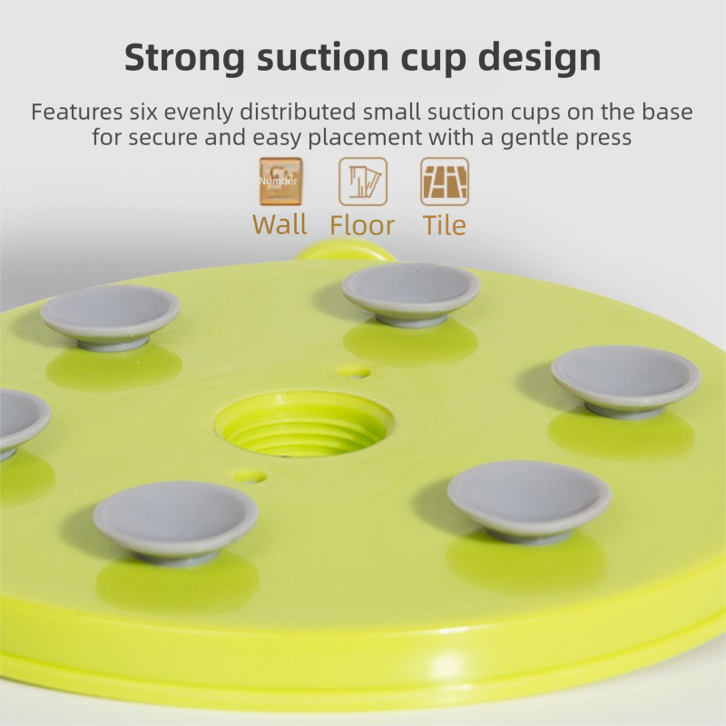 Blue Interactive Pet Slow Feeder & 3D Textured Oral Cleanner - 3-in-1 Mounting Durable TPR Lick Mat for Dogs & Cats - view 5