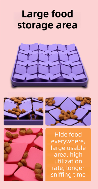 Black Food-Grade Silicone Pet Lick Mat for Perfect Distraction - 3D Textured Slow Feeder & Dental-Cleanner with Powerful Suction - view 4