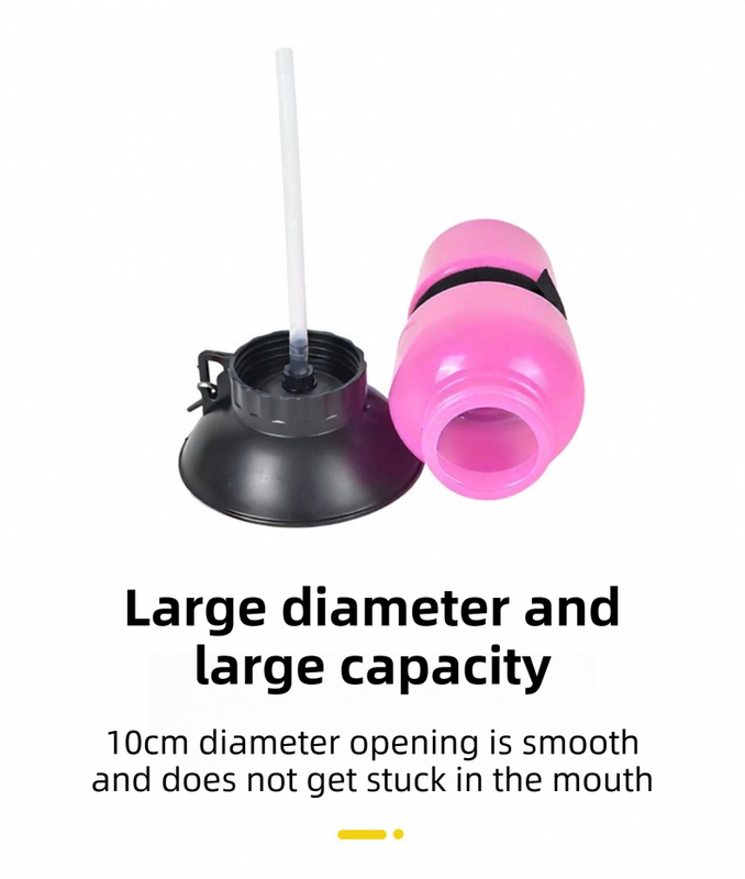 Pink 500ML Portable Pet Dog Water Bottle with 10cm Wide Bowl - Leakproof Travel Drinker for Outdoor Walking and Hiking - view 4