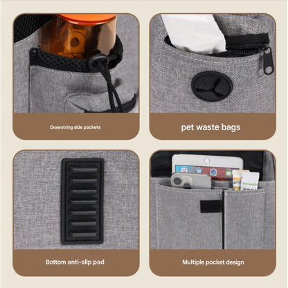 Black Large Expandable Cat Travel Backpack - Breathable & Collapsible Pet Carrier 62x34x43CM - view 3