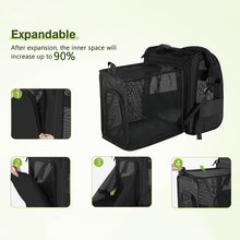Khaki Large Expandable Cat Travel Backpack - Breathable & Collapsible Pet Carrier 62x34x43CM - view 2