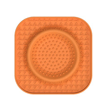 L Orange 2-Pack Premium Silicone Pet Lick Mat - Slow Feeder for Dogs and Cats with Powerful Suction Base - Anxiety Relief and Boredom Buster for Grooming and Bathing