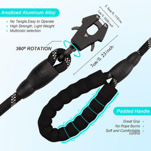 Grey High Strength Nylon Rope Dog Leash | 1.5M Heavy Duty Lead with Anodized Frog Clip | Padded Comfort Handle for Training - view 2