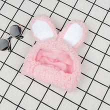 2 Pcs Pink Adorable Bunny Ears Cat Hat – Soft Plush Pet Costume Headband for Cats
