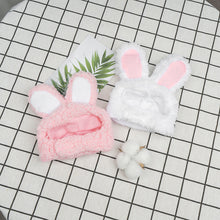 2 Pcs (White and Pink) Adorable Bunny Ears Cat Hat – Soft Plush Pet Costume Headband for Cats - view 2