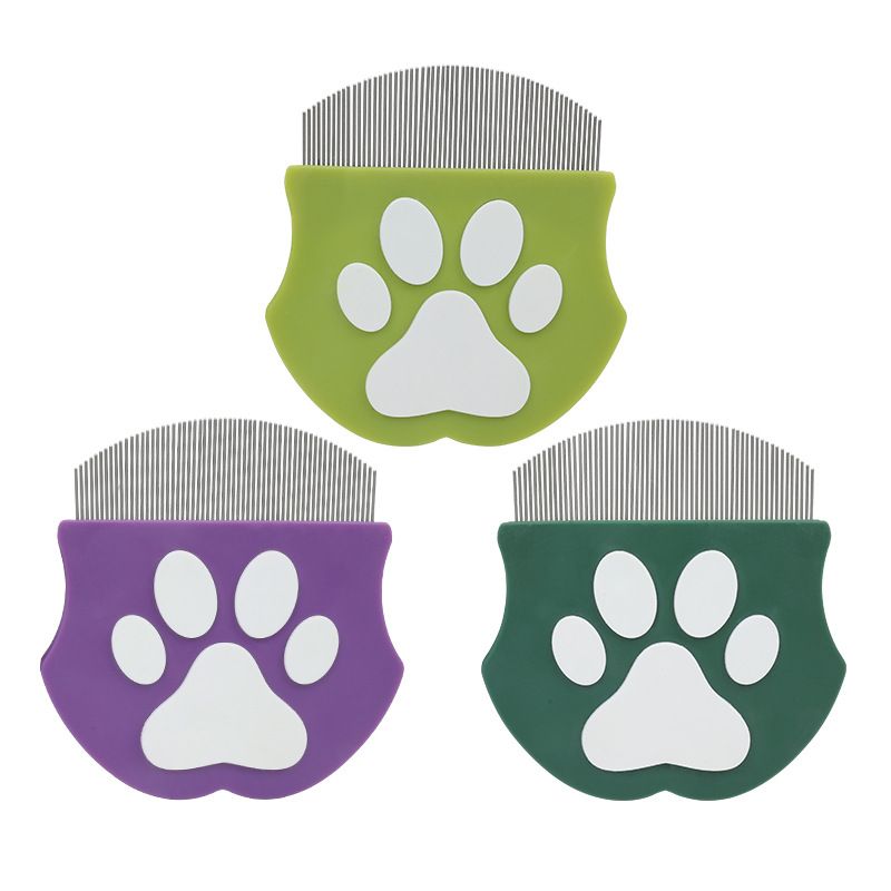 2 Pcs Purple Gentle Pet Face & Flea Comb – Mini Grooming Tool for Cats & Dogs with Rounded Teeth - view 6
