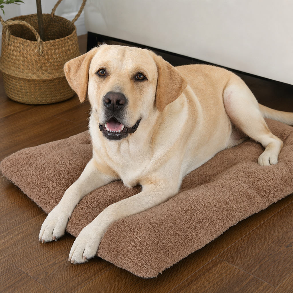 Self-Warming Pet Blanket for Dogs and Cats - Polyester M Size 45 x 70 x 5 cm - Thick Winter Comfort Mat, Portable Bed Liner for Home Travel and Crates - view 5