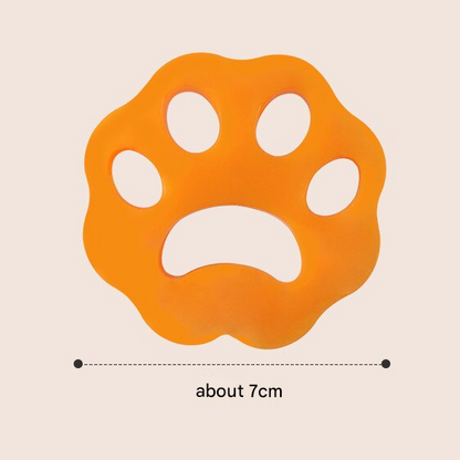 Floral orange 10-Pack Reusable Silicone Cat Paw Lint Remover for Clothes and Laundry, Double-Sided Sticky Cleaner for Pet Hair and Dust – Ideal for Home Use - view 6
