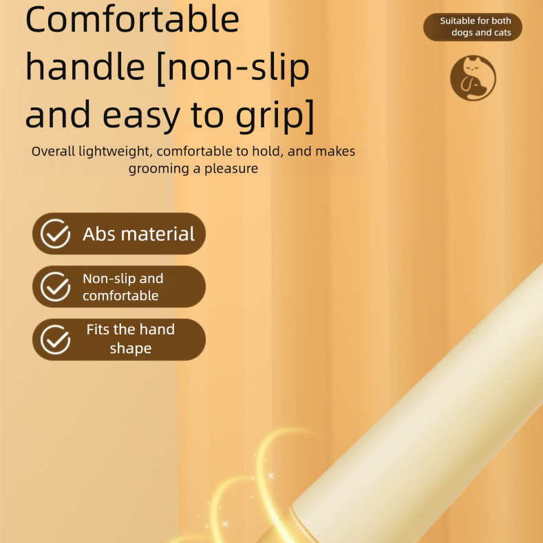 2-Pack Self-Cleaning Pet Grooming Comb with Stainless Steel Teeth, ABS Handle for Dogs and Cats – Easy Hair Removal & Flea Control - view 4
