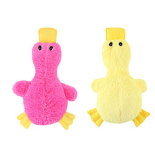 2-Pack Pink and yellow Plush Duck Dog Toy with Sound, Soft Fur and Squeaker for Teething & Dental Care – Durable Chew Toy for Dogs