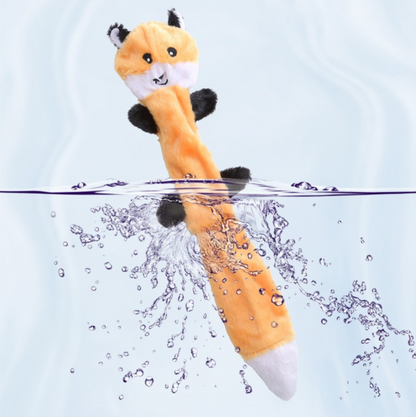 2-Pack Yellow raccoon Identical Plush Pet Toys with Squeaker – Durable Fur-Textured Chew Toys for Dogs, Ideal for Teething, Play & Stress Relief - view 6
