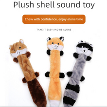2-Pack Yellow Squirrel Identical Plush Pet Toys with Squeaker – Durable Fur-Textured Chew Toys for Dogs, Ideal for Teething, Play & Stress Relief - view 2