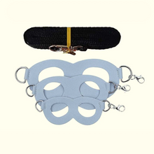 2-Pack Blue Small Mammal Harness Set – 6 Pcs (S/M/L ×2) + 2×1.5m Leashes for Secure Outdoor Handling