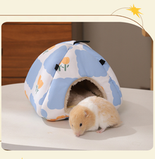 Graffiti Space Soft Shelter for Small Mammals – Hanging & Floor Use, Waterproof Surface, Easy Clean(Size: S) - view 2