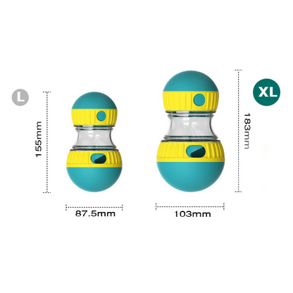 2-Piece Green Slow Feeder Dog Toy Set – Large & Small Rolling Treat Dispenser Ball for Puzzle Feeding, Mental Stimulation, and Digestive Health - view 5