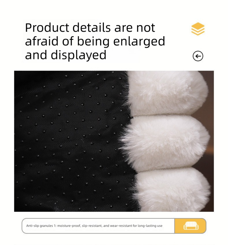 White Plush Ribbed Pet Sofa Bed for Dogs and Cats - Thickened Milk Velvet Cushion, Large Comfy Dog Sofa(50x40x20cm) - view 4