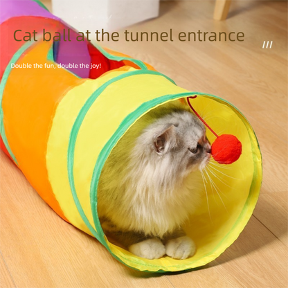 Cat Track Ball Toy – Wave-Shaped Wall Mount Puzzle for Indoor Cats, with Rolling Balls and Suction Cups(S-shaped) - view 3