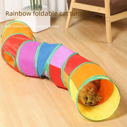 Cat Track Ball Toy – Wave-Shaped Wall Mount Puzzle for Indoor Cats, with Rolling Balls and Suction Cups(Y-shaped) - view 2