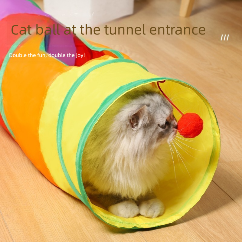Cat Track Ball Toy – Wave-Shaped Wall Mount Puzzle for Indoor Cats, with Rolling Balls and Suction Cups(Y-shaped) - view 3